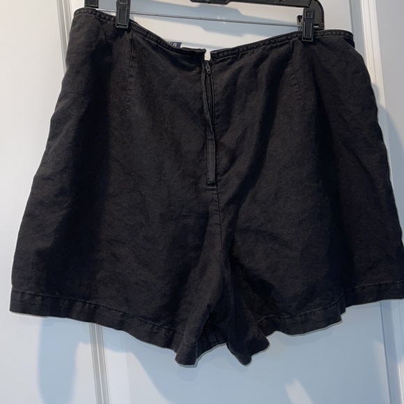 Black Linen-Cotton Mini Skort Gap - 16 - Picture 9 of 12